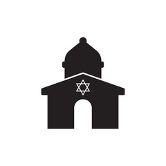 Synagogue flat icon