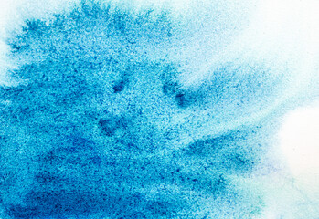 Watercolor abstract color background on textured paper.