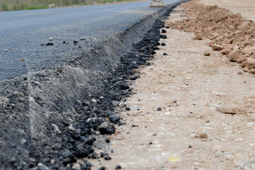 asphalt road construction