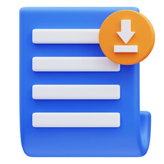 Fototapeta premium 3d rendering of document upload icon illustration