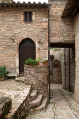 ancient village of Macerino in the Umbrian mountains
