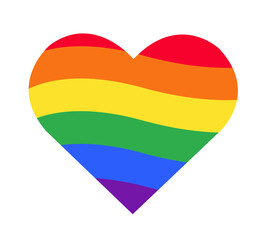 rainbow heart rainbow flag.