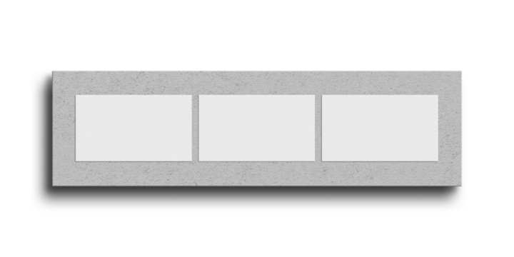 Minimal white business card on particle board mockup