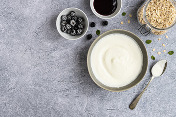 Healthy breakfast ingredients