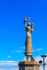 The Imperia statue at the Lake Constance harbour of Konstanz, Germany