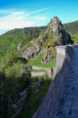 Le barrage du Gouffre d'Enfer proche de Saint-Étienne, dans le parc naturel régional du Pilat, en France