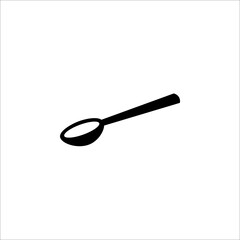 spoon icon, line vector illustration on white background.