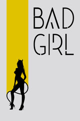 Design Poster bad girl