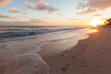Sunrise over Bavaro beach, Dominican Republic