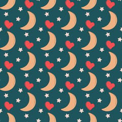 romantic seamless pattern 