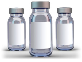 vaccine vial with transparent serum