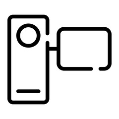 camcorder line icon