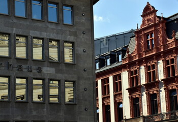 Fototapeta na wymiar Häuser in der Altstadt von Leipzig