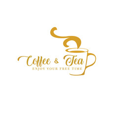 cup of coffee and tea logo
