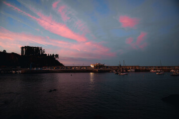 Atardecer en Candás, Asturias