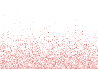 Holiday rose gold sparkling glitter scattered