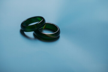 two wedding rings