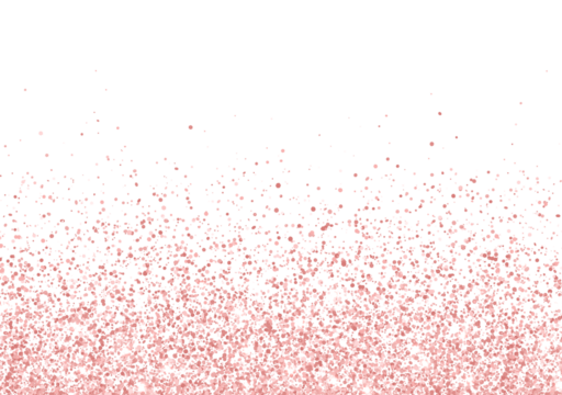 Holiday rose gold sparkling glitter scattered