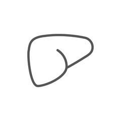 Liver vector icon. Liver sign. Medical isolated vector symbol for web and mobile app. Human liver icon