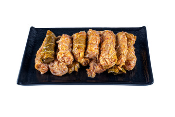 Turkish traditional food,named 'Lahana Sarma' ;a boiled cabbage leaf that is formed into a roll with a stuffing of rice