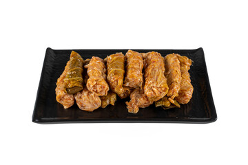 Turkish traditional food,named 'Lahana Sarma' ;a boiled cabbage leaf that is formed into a roll...