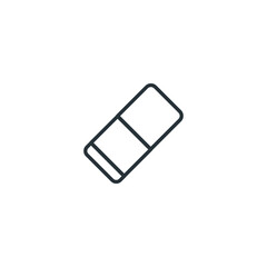 Eraser icon, Eraser icon vector, in trendy flat style isolated on white background. Eraser icon image, Eraser icon illustration