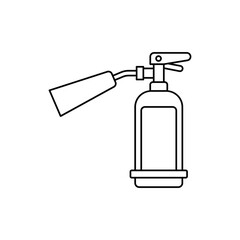 extinguisher icon in line style icon, isolated on white background