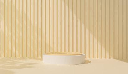 Mock up 3d Podium pastel. Geometric shape. cosmetic concept. Abstract background. 3d render illustration