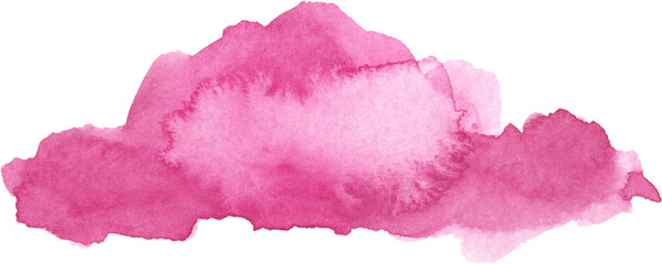 Abstract watercolor texture hand drawn illustration pink red wash