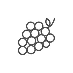 grapes fruit icon vector illustration