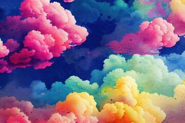 Fototapeta premium Multicolored Watercolor Background