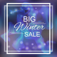 Big winter sale, special offer. Blue card - 535222850