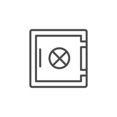 money brankas icon vector illustration design template web. Isolated on white background.