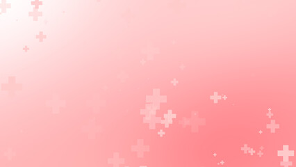 Medical health red cross pattern background. Abstract healthcare for World Blood Donor Day.