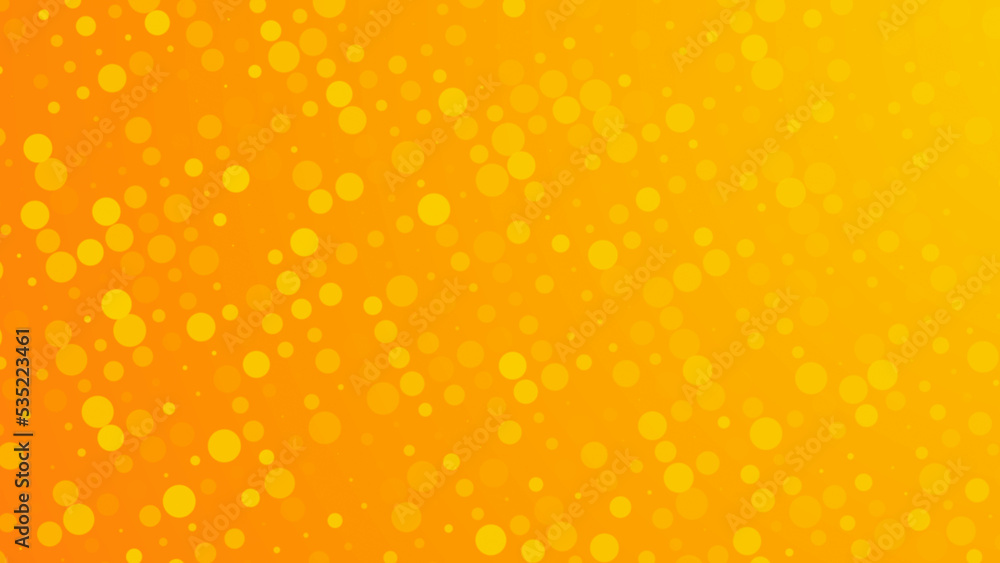 Aufkleber abstract dot yellow orange color pattern gradient texture technology background.