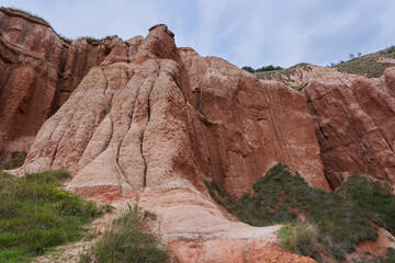 Fototapeta premium Red Ravine in Romania landscape