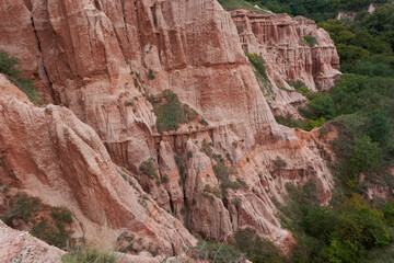 Red Ravine in Romania landscape