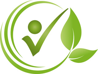 Mensch, Blätter, Gesundheit, Heilpraktiker, Logo