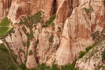 Red Ravine in Romania landscape
