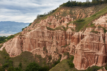 Red Ravine in Romania landscape