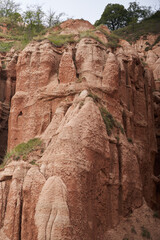 Red Ravine in Romania landscape