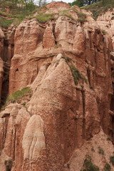 Red Ravine in Romania landscape