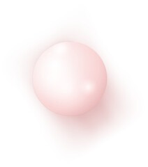 Fototapeta premium elegant pink 3D realistic pearl
