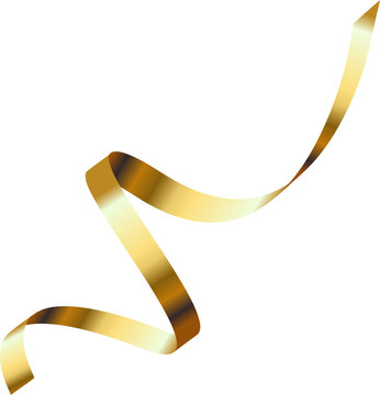 luxury spiral golden ribbon
