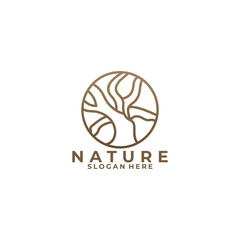 tree logo icon vector isolated