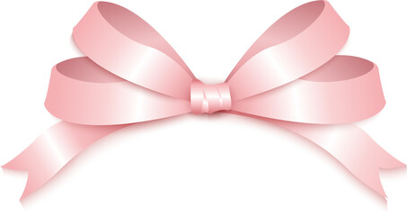 3D elegant pink ribbon flower