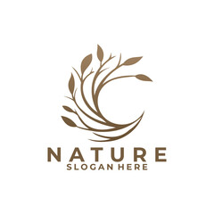 nature tree logo icon vector isolated