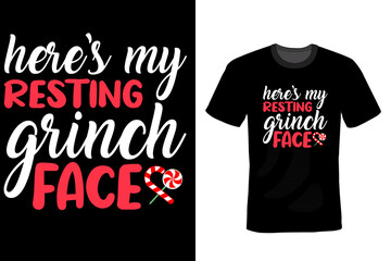 Merry Christmas T-Shirts Design Template 