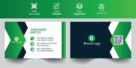 Corporate New business card template, flat orange business card inspiration Modern business card design template, Clean professional business card template,