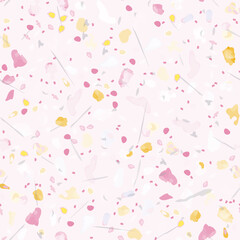 Terrazzo Texture Vector. Flooring Seamless Pattern